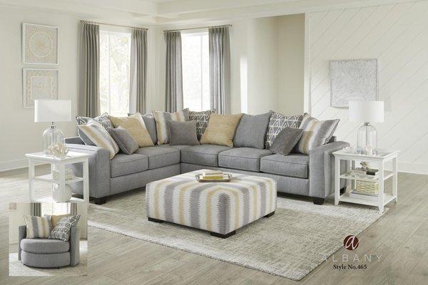 Stonewash Gray Sectional