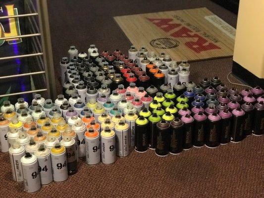 We are proud to be one of the only stores in the Washington DC area to carry 94 spraypaint.