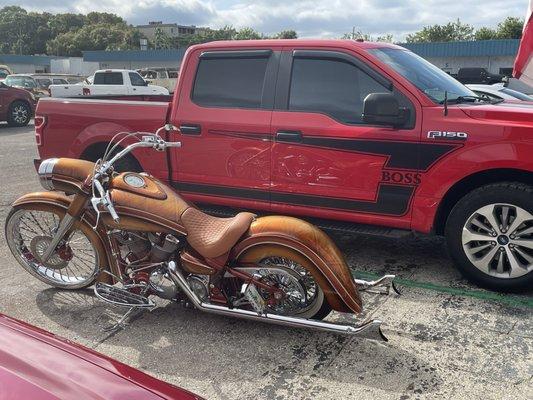 Sick bike and custom truck