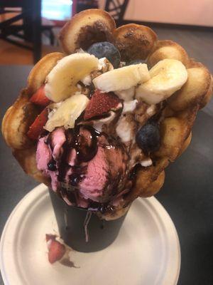 Waffle Fruit Nutella