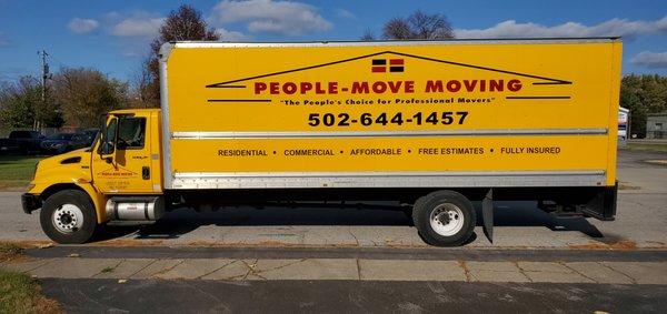 Our newest 26' box truck for all of your moving needs! This truck is fully loaded with the necessities to safely transport your home goods!