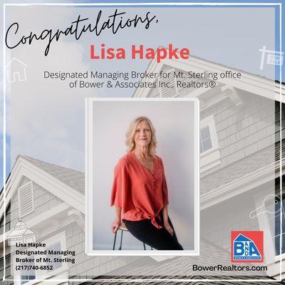 Lisa Hapke - Broker, Bower and Associates