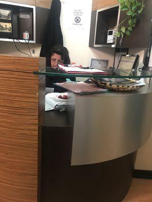 Rude receptionist