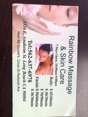 Rainbow Massage & Skin Care