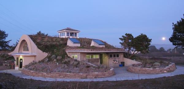 Moonrise over the Humboldt Coastal Nature Center. Photo by Steven Vander Meer.