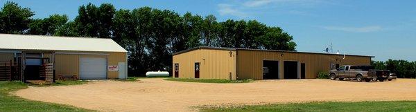 Side View of Clinic Buildings