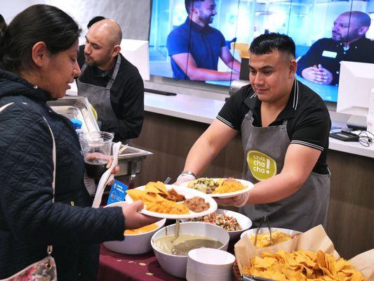 Cha Cha Cha Taqueria at our Grand Opening Celebration