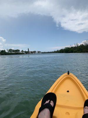 Kayaking the channel