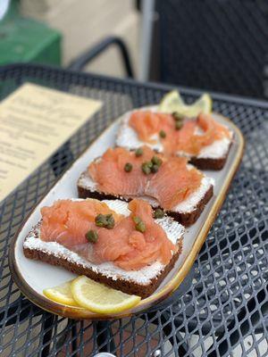 Salmon appetizer