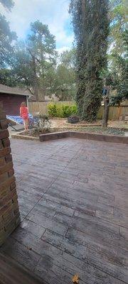 Stamped Concrete - Wood Plank look