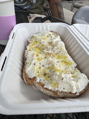 Lemon ricotta toast