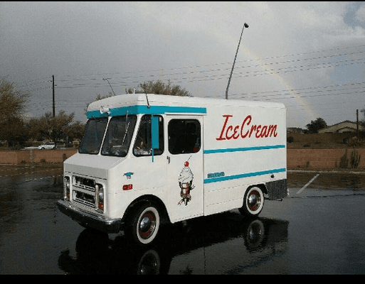 Vintage ice cream truck