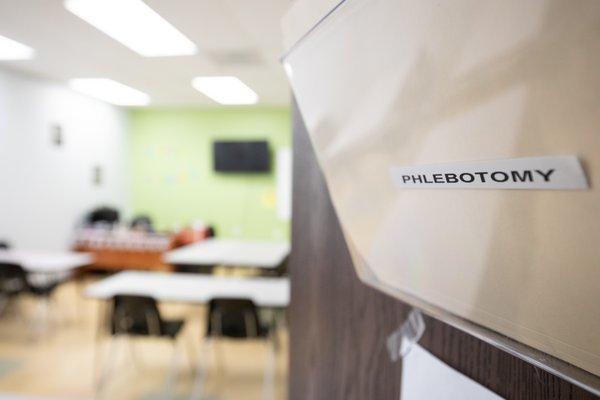 Phlebotomy Technician classroom and lab.