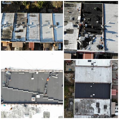 Complete Roof Removal in Brooklyn, NY.