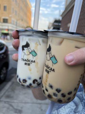 Rose Milk Oolong Tea and classic milk tea