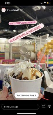 Carmel, cookie crunch sundae! We bring the sweets to you no matter where your event is!!