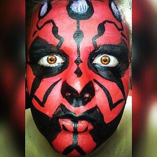 Darth Maul face paint