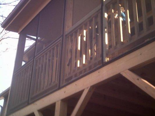 Transform your deck space into a screened in room!