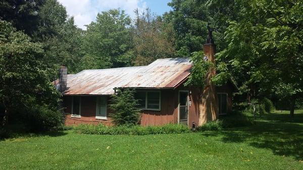 Front of the cabin.