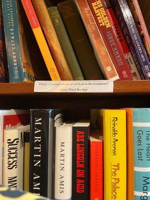 Bookshelf at Sheafe Street Books