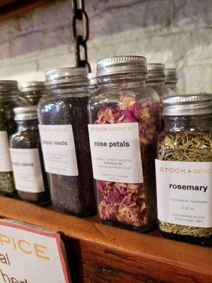 I just loved seeing rose petals in the shop.