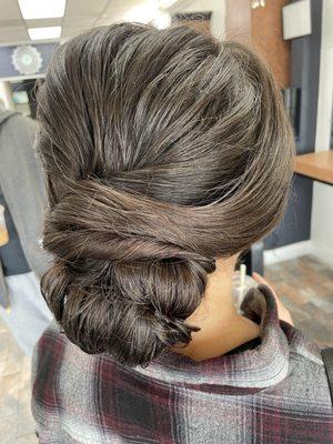 Updo for weddings and special events