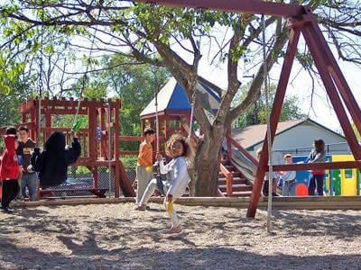 Capitol School has four enclosed, well-maintained playgrounds to provide children with a wide range of activity choices.