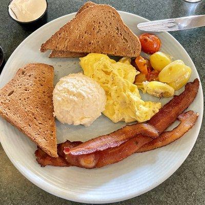 The Silver Whistle Café, inside the Pontchartrain Hotel. Convenient location, excellent food.