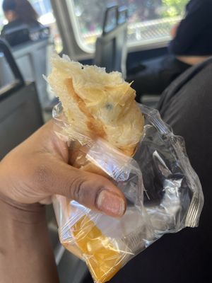 A MOLDY CROISSANT