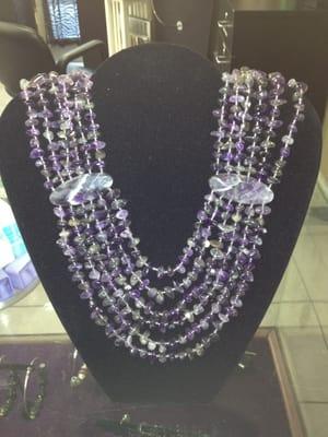 Amethyst statement Necklace.