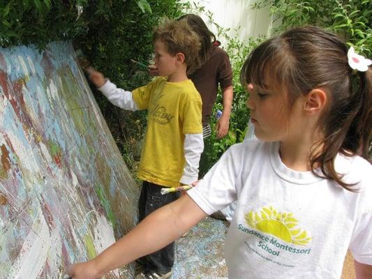 painting a mural