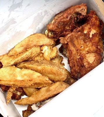 8 Piece Family Chicken and  Potato Wedges