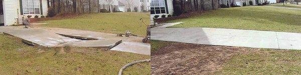 Concrete Driveway Leveling