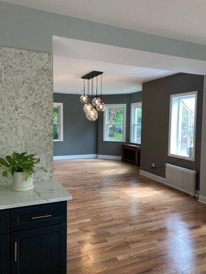 Dining Room where there used to be 2 load-bearing walls