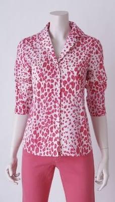 Printed spring blouse