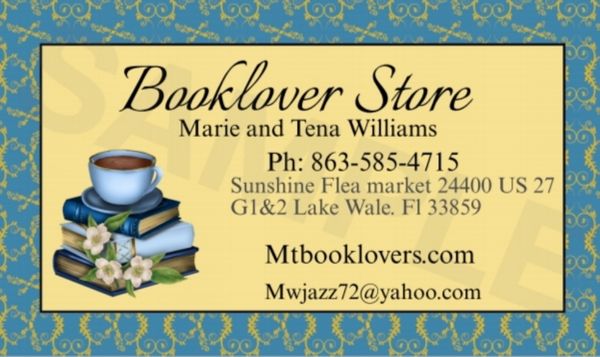 Booklover business card