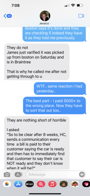 Recent communication between me and my wife. Can't make this up.. it's so bad. Comes down to the fact they don't actually value customers ti