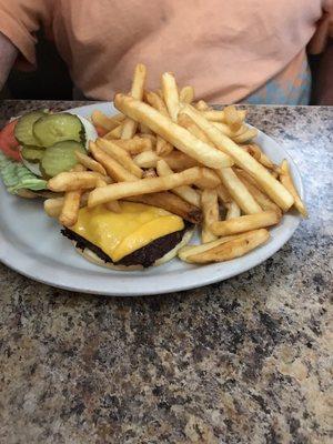 $9.99 cheeseburger ad fries