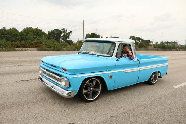 Custom built Chevrolet C10 modified and sold by E-Tailored.