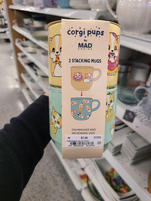 Corgi stacking mugs - 2/2024