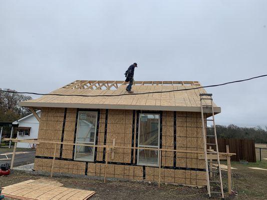 Decking and cornice install