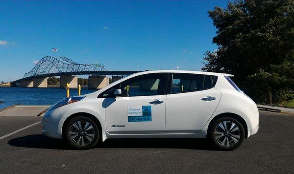 Our new ride.  The 2017 Nissan Leaf!