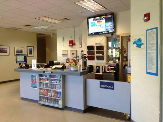 Front Desk w/ Snacks