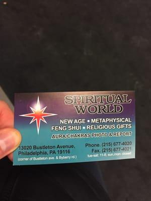 Spiral world card. Call for hours they open later (around 1pm in the winter)