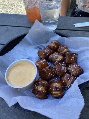 Pretzels and beer cheese