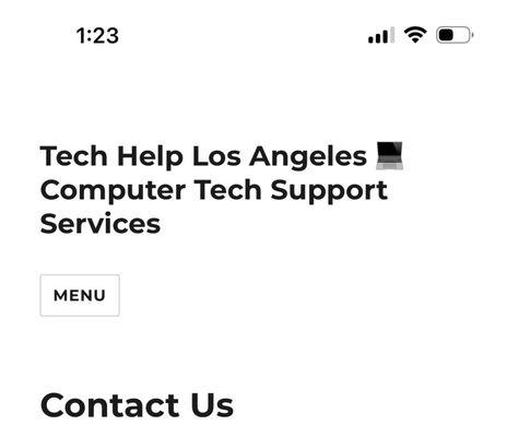 Photo of contact page