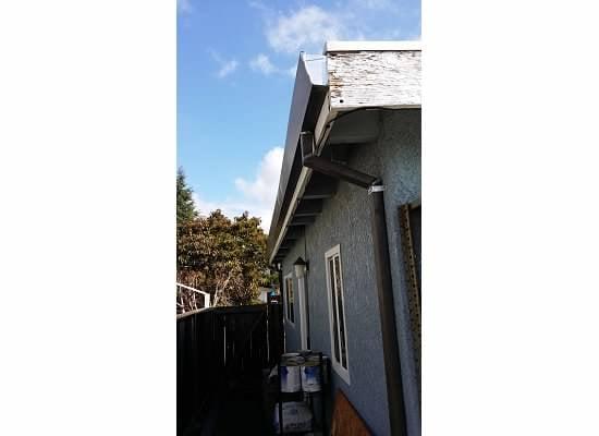 View of gutters on side of home