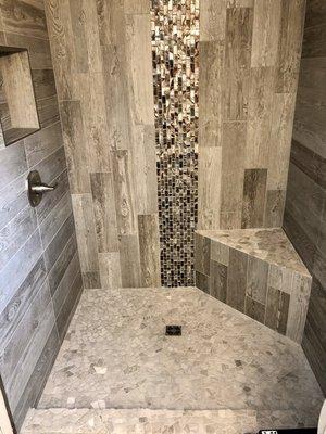 Master shower remodel