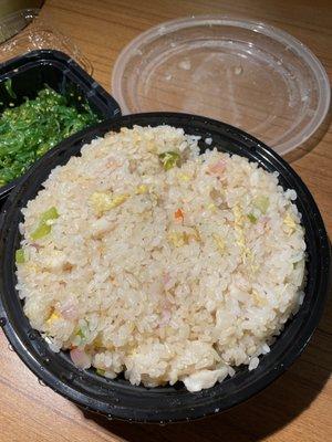 This is supposed to be FRIED rice. Disgusting