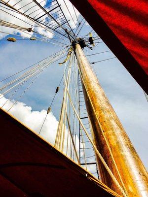 Pride's Mast...Free deck tours at Fort McHenry